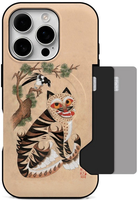 피피 민화 맥세이프 카드 범퍼 휴대폰 케이스