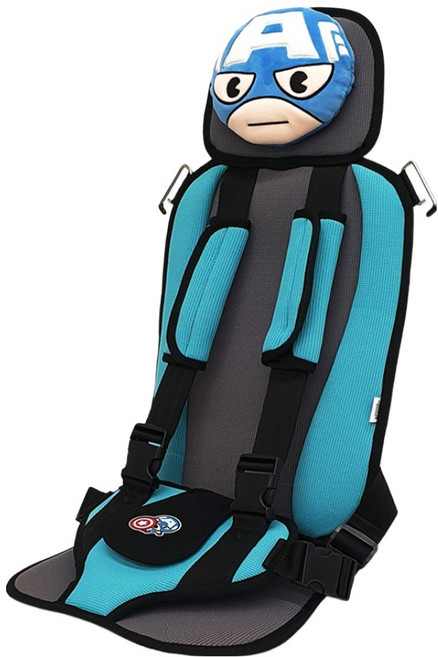 CAR IF 漫威頭枕便攜式兒童汽車座椅, 美國隊長