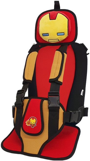 카이프 마블 헤드쿠션 휴대용 주니어 카시트, 아이언맨