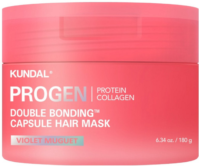 KUNDAL 昆黛爾 PROZEN 雙重鍵結極度受損修護膠囊髮膜 紫羅蘭鈴蘭, 180g, 1個