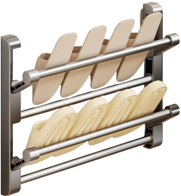 블럭마트 무타공 욕실화 수납걸이대 50cm, 1개