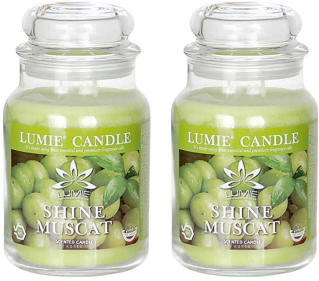 LUMIE CANDLE 蠟燭, 2個, 麝香葡萄, 570g