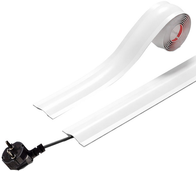 엔더 잘붙는 전선정리 고정 몰딩, 화이트, 1개