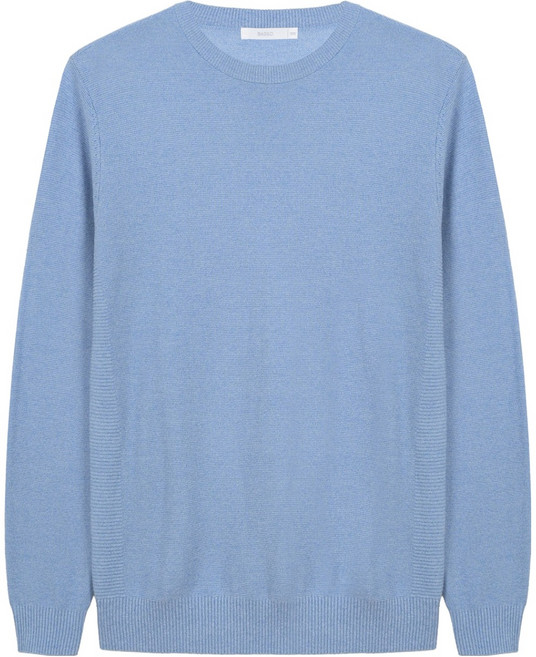 바쏘 남성용 트위드 조직 라운드 니트 BSY1WR0