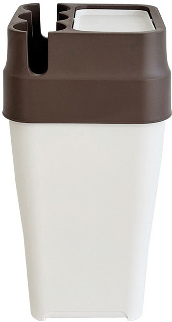 리빙앤트리 종이컵 휴지통, 브라운