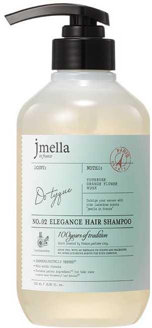 제이멜라 인 프랑스 엘레강스 도 티크 헤어 샴푸, 1개, 500ml