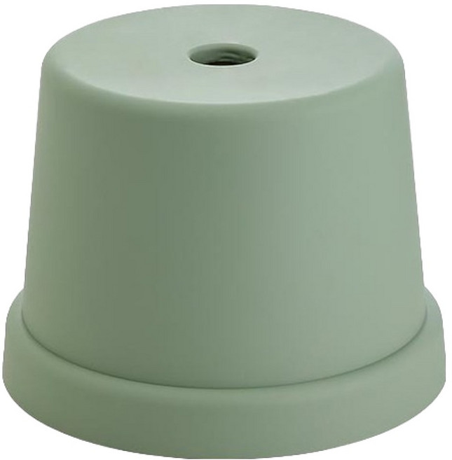 블럭마트 무광 원형 다용도 욕실의자, 그린