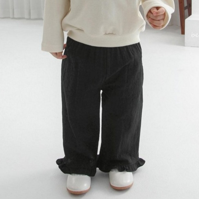 BEBENINE 荷葉邊寬鬆褲