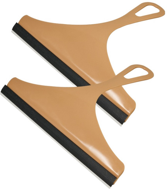 아케이바이 3D 설계 물기 클린 핸드 스퀴지, 연핑크, 2개