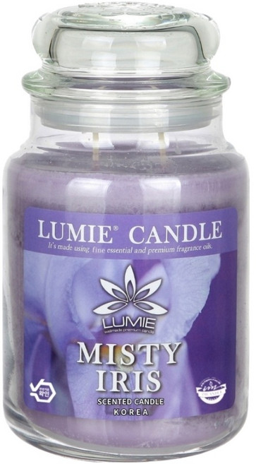 LUMIE CANDLE 蠟燭, 1個, 迷霧鳶尾, 570g