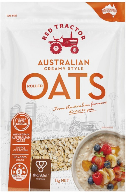 RED TRACTOR 紅色拖拉機 原粒大燕麥片, 1kg, 1個