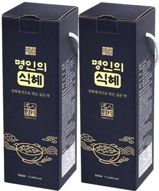 하늘청 식혜명인 명인의 식혜, 2개, 1.2L