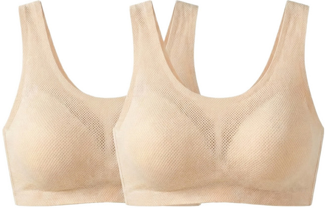 소소미도 주니어용 메쉬 누디 브라 2p