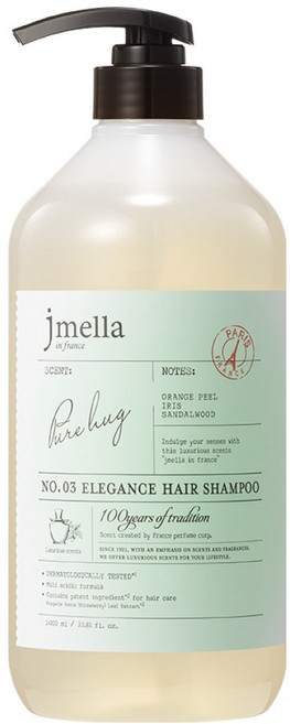 jmella 法式優雅純淨擁抱洗髮精, 1個, 1L