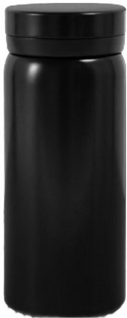 미니 304 스테인리스 텀블러 미듐, 블랙, 1개, 200ml