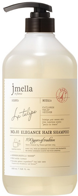제이멜라 인 프랑스 엘레강스 라 튤립 헤어 샴푸, 1개, 1L