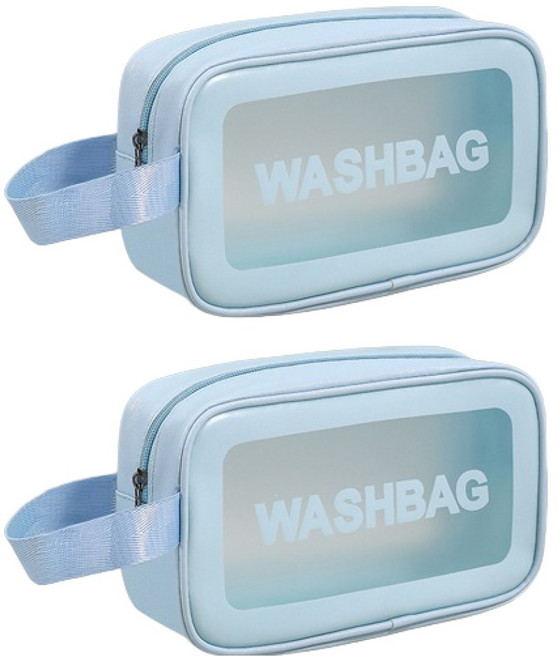 블럭마트 욕실 방수 목욕가방 2p, 블루