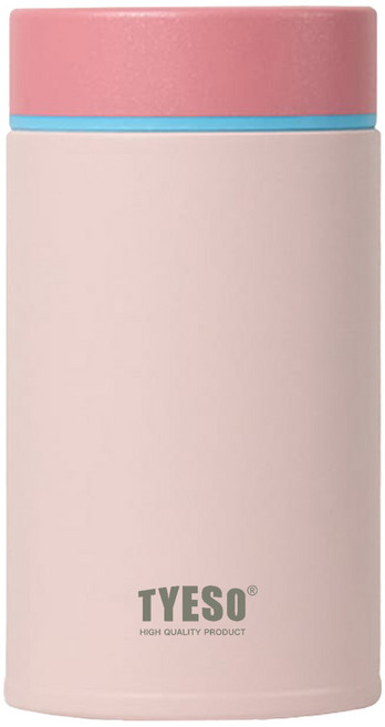 TYESO 泰碩 316不鏽鋼輕盈悶燒杯, 蜜桃粉, 300ml, 1個