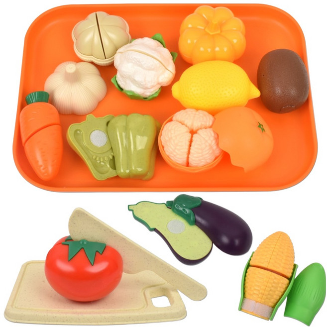 오즈토이 플레이트 썰기 소꿉 주방놀이 콜리플라워 세트 w8014, 혼합색상, 1세트