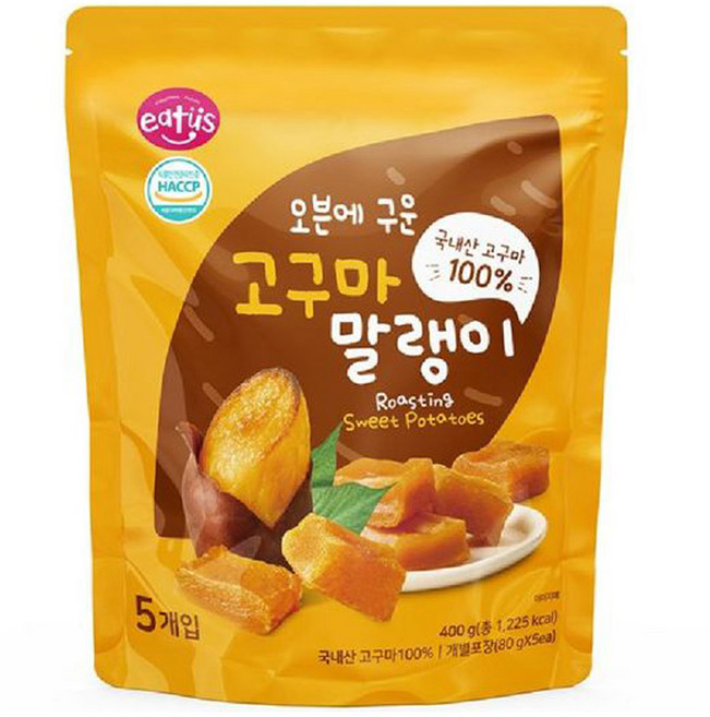 이더스 오븐에 구운 고구마 말랭이 5p, 1개, 400g
