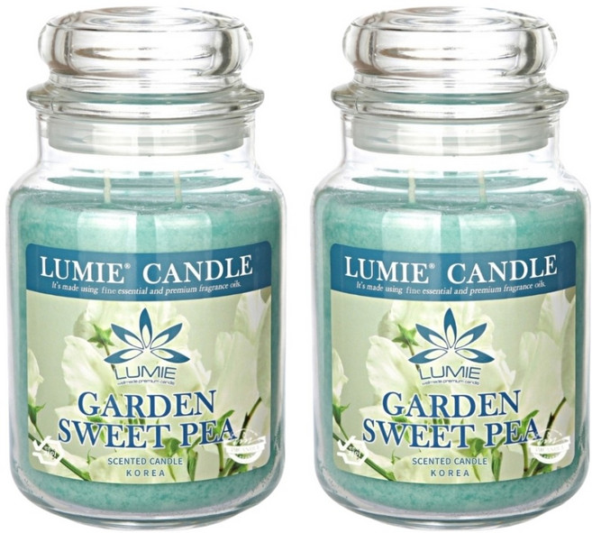 LUMIE CANDLE 蠟燭, 2個, 花園甜豌豆, 570g