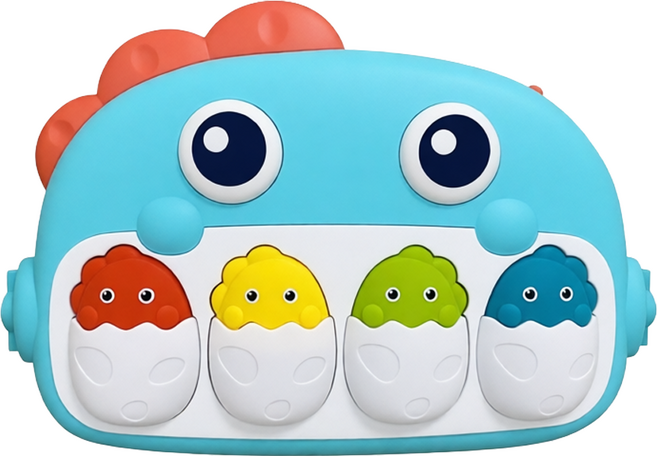 PLAYFUL TOYS 頑玩具 恐龍腳踏音樂琴鍵, 混合顏色, 1個