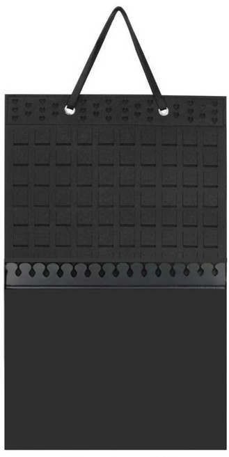 조인메이드 벽걸이형 악세서리 보관함 목걸이형, 블랙, 1개