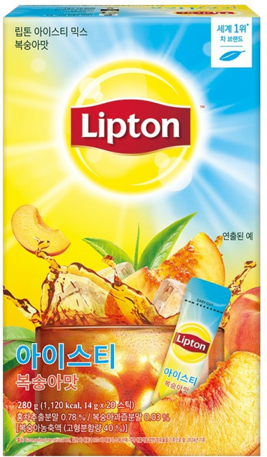 립톤 복숭아 아이스티, 14g, 20개입, 1개