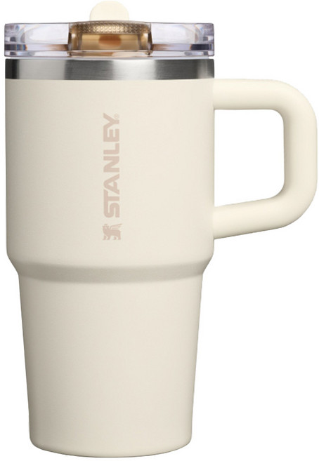 STANLEY 台灣公司貨 防漏吸管隨手杯, 象牙白, 1個, 590ml