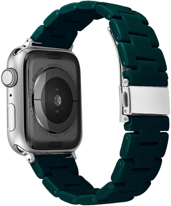 젤리타이거 애플워치 파스텔 캔디 블럭 밴드 스트랩 38 / 40 / 41 / 42mm, 딥그린, 1개