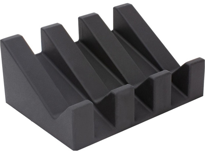 쉐리엘 욕실 다용도 깔끔 물빠짐 실리콘 비누 거치대 대, 블랙, 1개