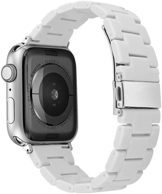 젤리타이거 애플워치 파스텔 캔디 블럭 밴드 스트랩 38 / 40 / 41 / 42mm, 화이트, 1개