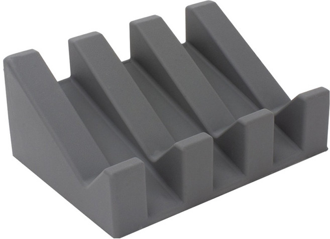 쉐리엘 욕실 다용도 깔끔 물빠짐 실리콘 비누 거치대 대, 그레이, 1개