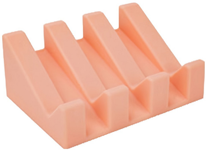 쉐리엘 욕실 다용도 깔끔 물빠짐 실리콘 비누 거치대 대, 피치, 1개