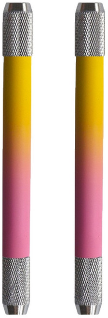 미소로운 양방향 연필깍지, 그라데이션옐로우핑크, 2개