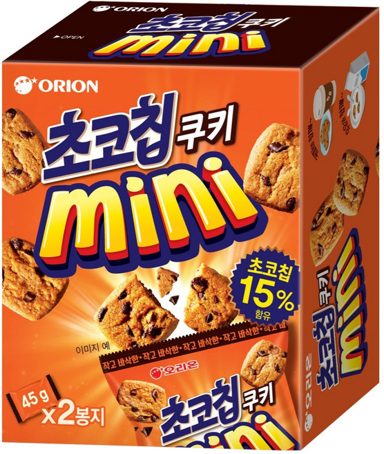 오리온 초코칩쿠키 미니, 90g, 1개