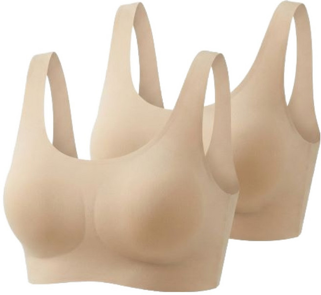 소소미도 주니어용 심리스 매끈 브라탑 2p