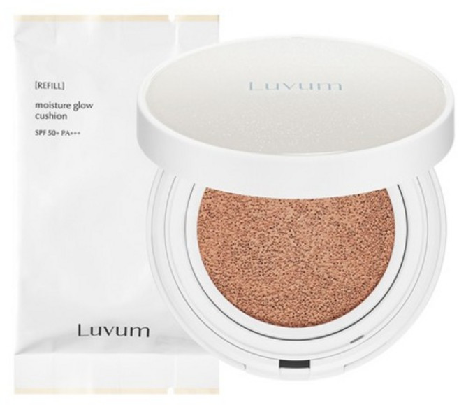 러븀 모이스쳐 글로우 쿠션 15g + 리필 세트, 1개, 23호 진저