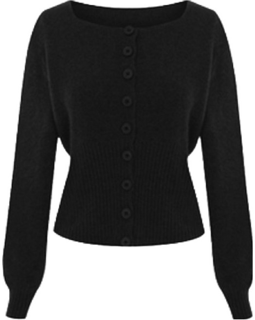 페이지플린 여성용 스퀘어넥 버튼 니트 가디건 P6ACA003C