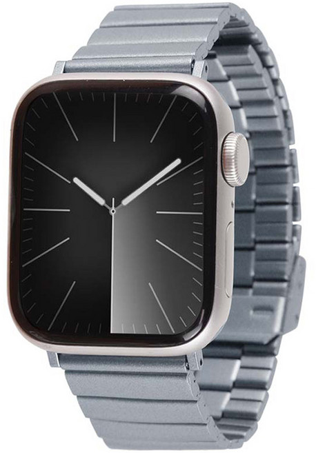 젤리타이거 애플워치 링크브레이슬릿 메탈 밴드 스트랩 42 / 44 / 45 / 46 / 49mm, 스페이스, 1개