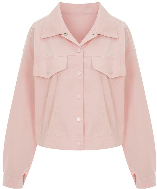 페이지플린 여성용 플랩 스냅 버튼 코튼 자켓 P6AJK001C