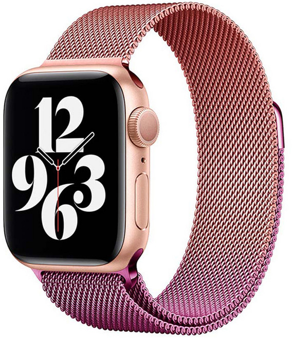 JELLY.TIGER Apple Watch 米蘭式錶環錶帶 38 / 40 / 41 / 42mm, 櫻桃金, 1個