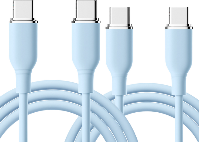 사인포스트 심플라인 C to C 초고속 노트북 태블릿 충전케이블, 블루, 2개, 3m