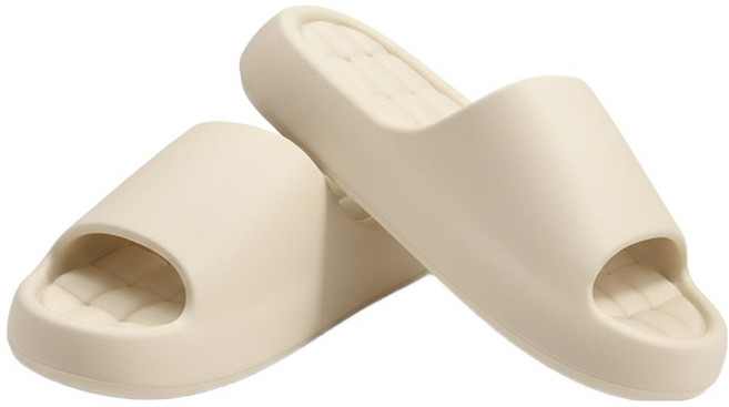 써뉴즈 층간소음 구름 거실화, 아이보리, 1개