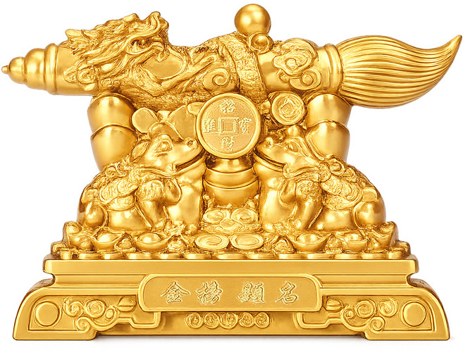 芙詩雅 金榜題名 創意擺件, 金色