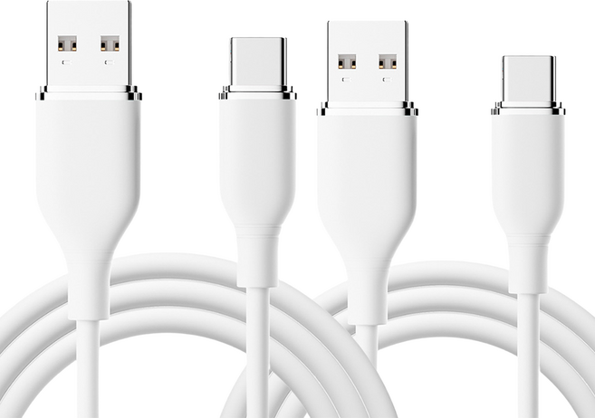 사인포스트 심플라인 USB to C 초고속 노트북 태블릿 충전케이블, 화이트, 2개, 1m