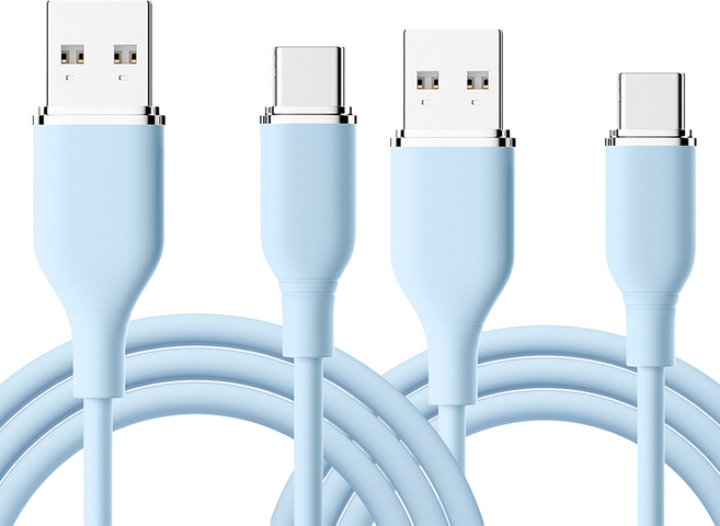 사인포스트 심플라인 USB to C 초고속 노트북 태블릿 충전케이블, 블루, 2개, 1m