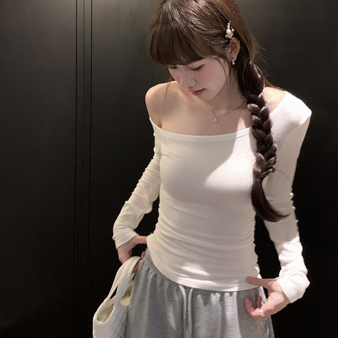 Awesomeful 女款 Rogate 露肩長袖T恤 A26SPT011203
