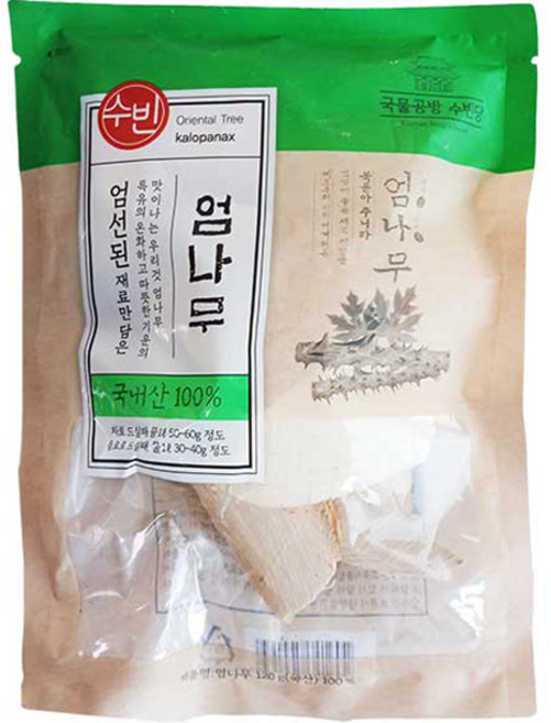 조은약초 국내산 수빈 엄나무, 120g, 1개