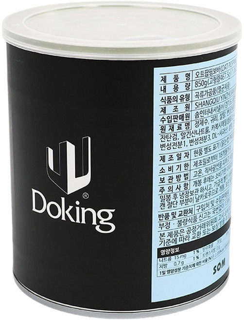 도킹 오트팝핑보바, 1개, 1개입, 850g